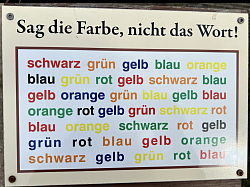 Farbe nicht das Wort