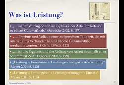 Was ist eine Leistung?